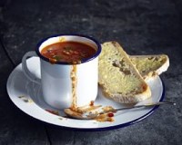 Enamel Cup containing Soup1